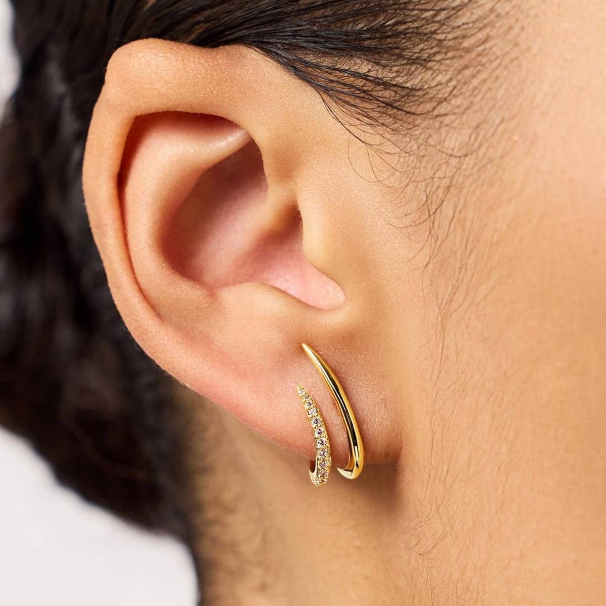 Zircon Clip On Ear Cuffs Simple Chic Design_Cwaje5013