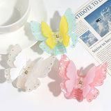 2024 NEW COLORFUL DOUBLE LAYER BUTTERFLY CLIP_CWAHA2198