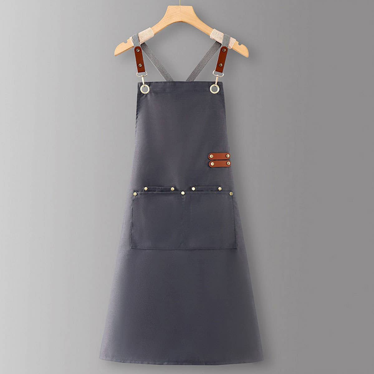 CUSTOM COTTON CANVAS KITCHEN APRON FOR WOMEN_CWMM6623