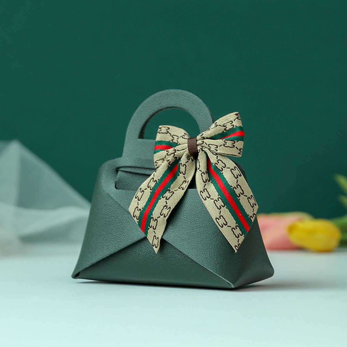 Wedding Candy Box Leather Tote Gift Bag_Cwmm10577