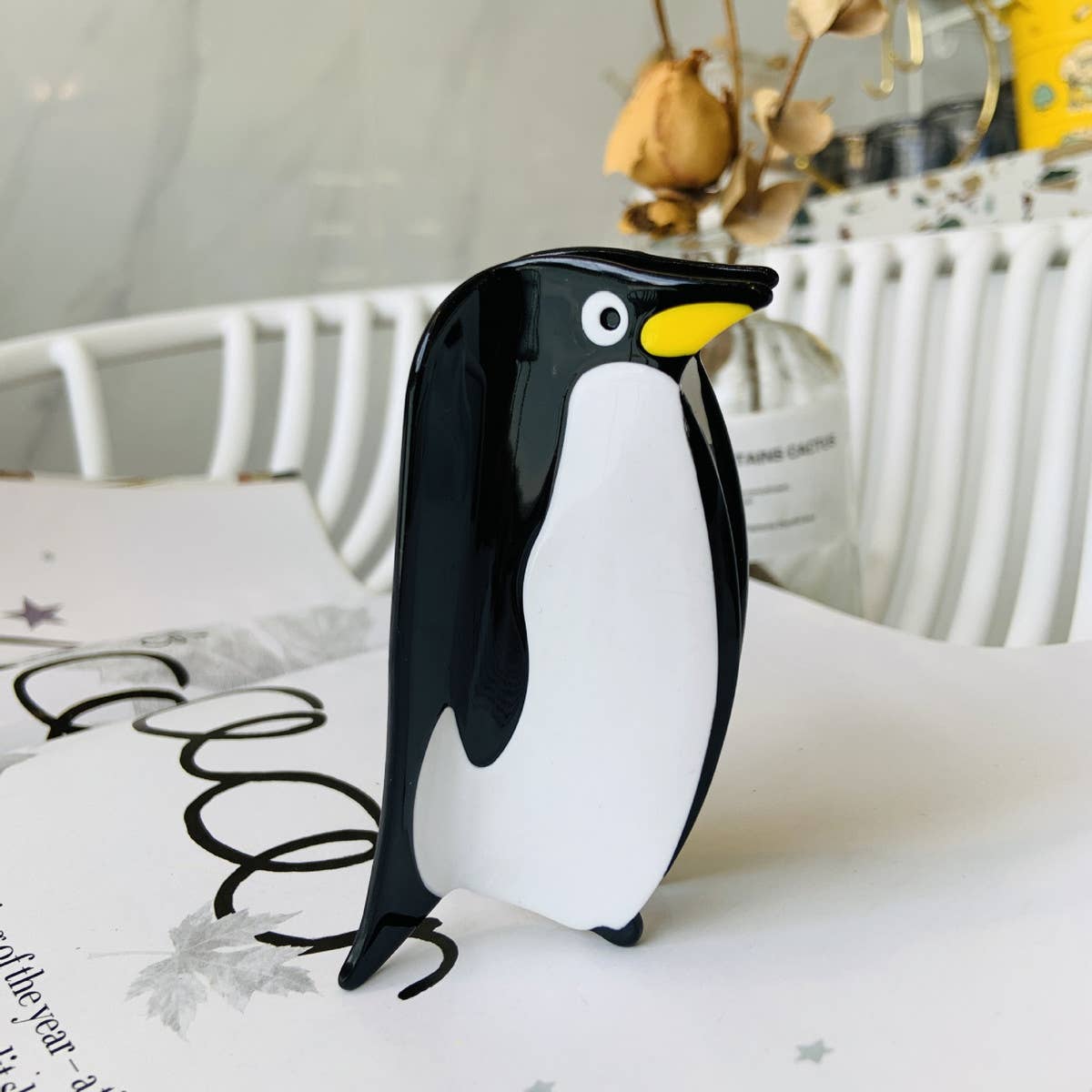Cwaha4506_Niche Design Animal Penguin Hair Clip