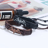 NEW CREATIVE BRAIDED COWHIDE ALLOY BRACELET_CWMM4464
