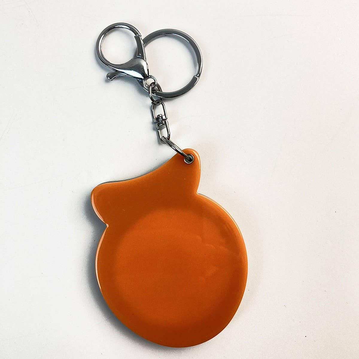 CREATIVE ORANGE MIRROR WITH KEYCHAIN PORTABLE CUTE_CWMM6383