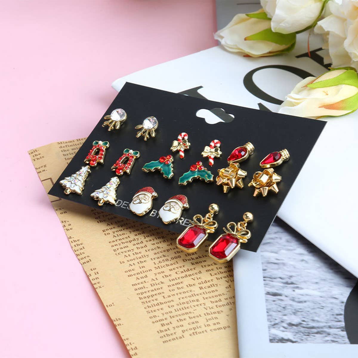 CHRISTMAS ELK EARRING SET EARRING COMBINATION_CWMM2615