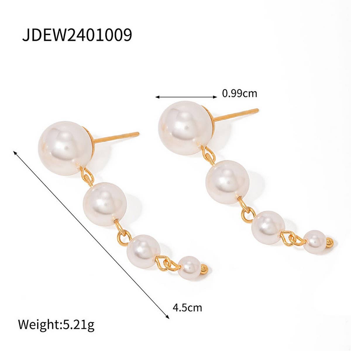 ELEGANT SHELL PEARL TASSEL EARRINGS_CWAJE1368