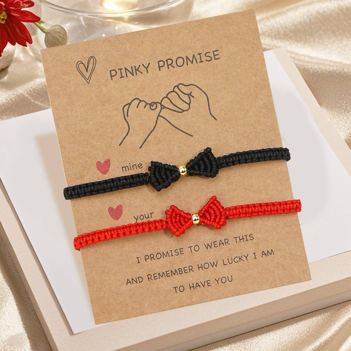 COPPER BEAD JEWELRY WIRE BRAIDED BOW BRACELET_CWMM3860