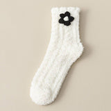 AUTUMN AND WINTER FLOWER CUTE WARM SLEEPING SOCKS_CWMS1072