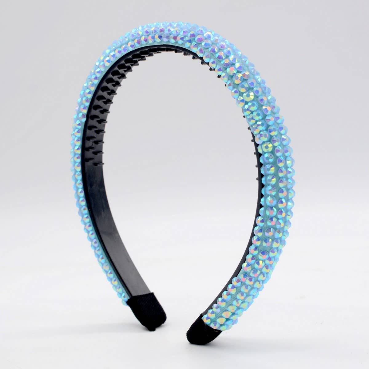MONOCHROME RHINESTONE DECOR HAIR HOOP_CWAHA0357
