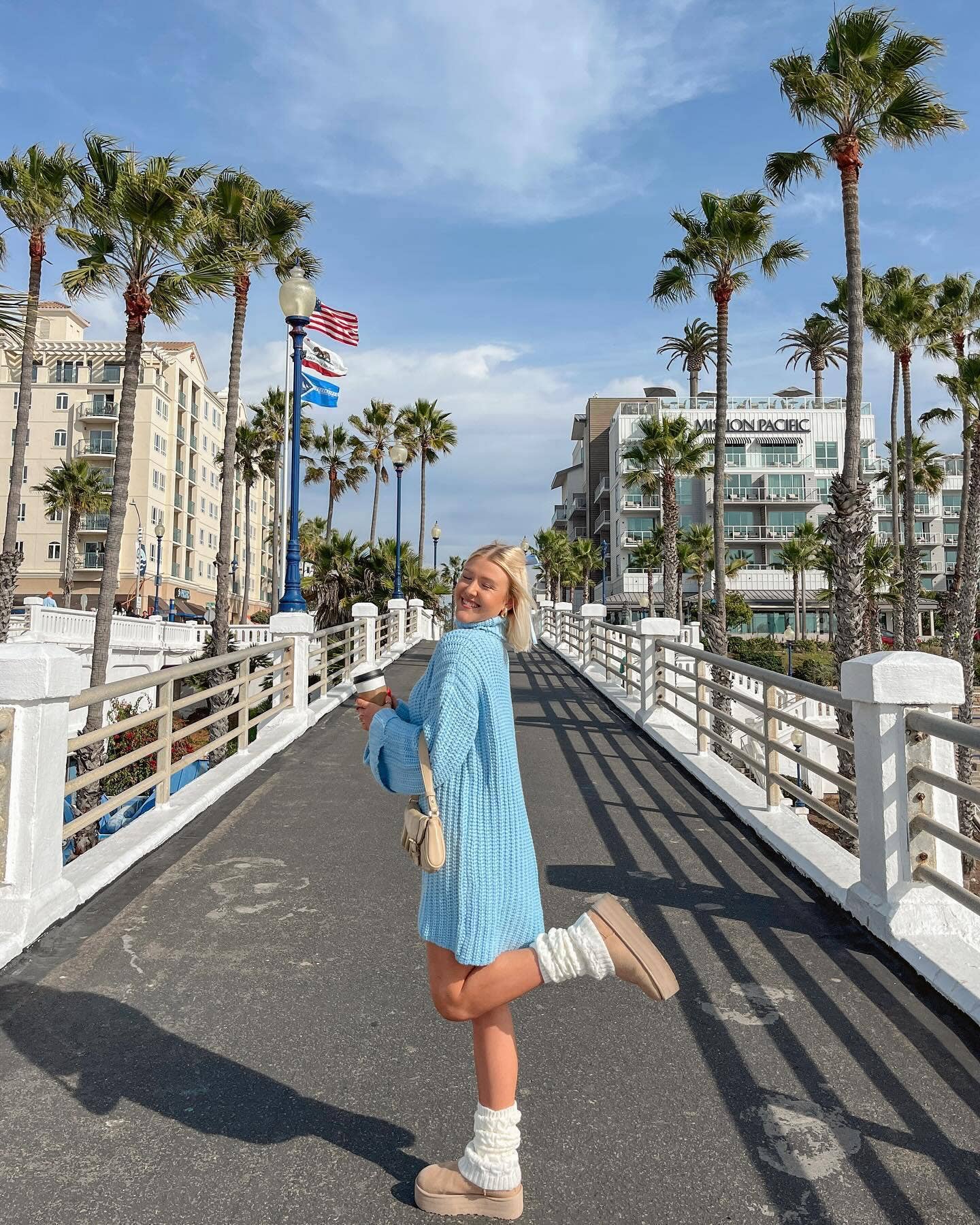 Turtleneck Long-Sleeved Loose Knit Sweater Dress