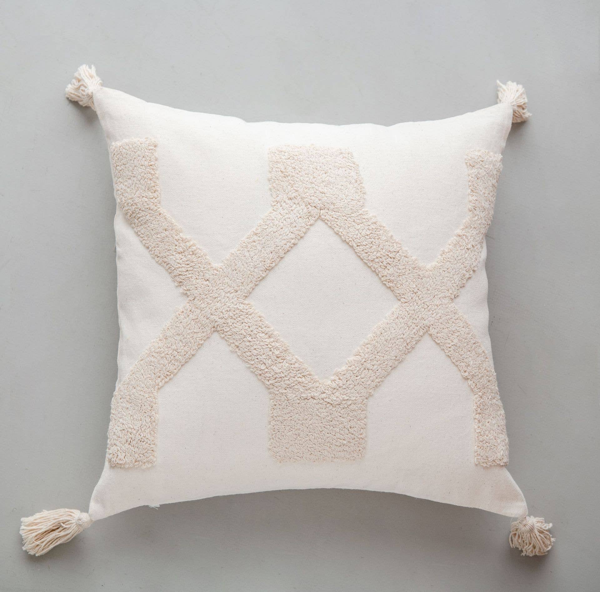 MULTI FLEECE PATTERNED COZY PILLOW COVER_CWMM0034