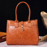 Retro Wax Large-Capacity Shoulder Bag_Cwab0922