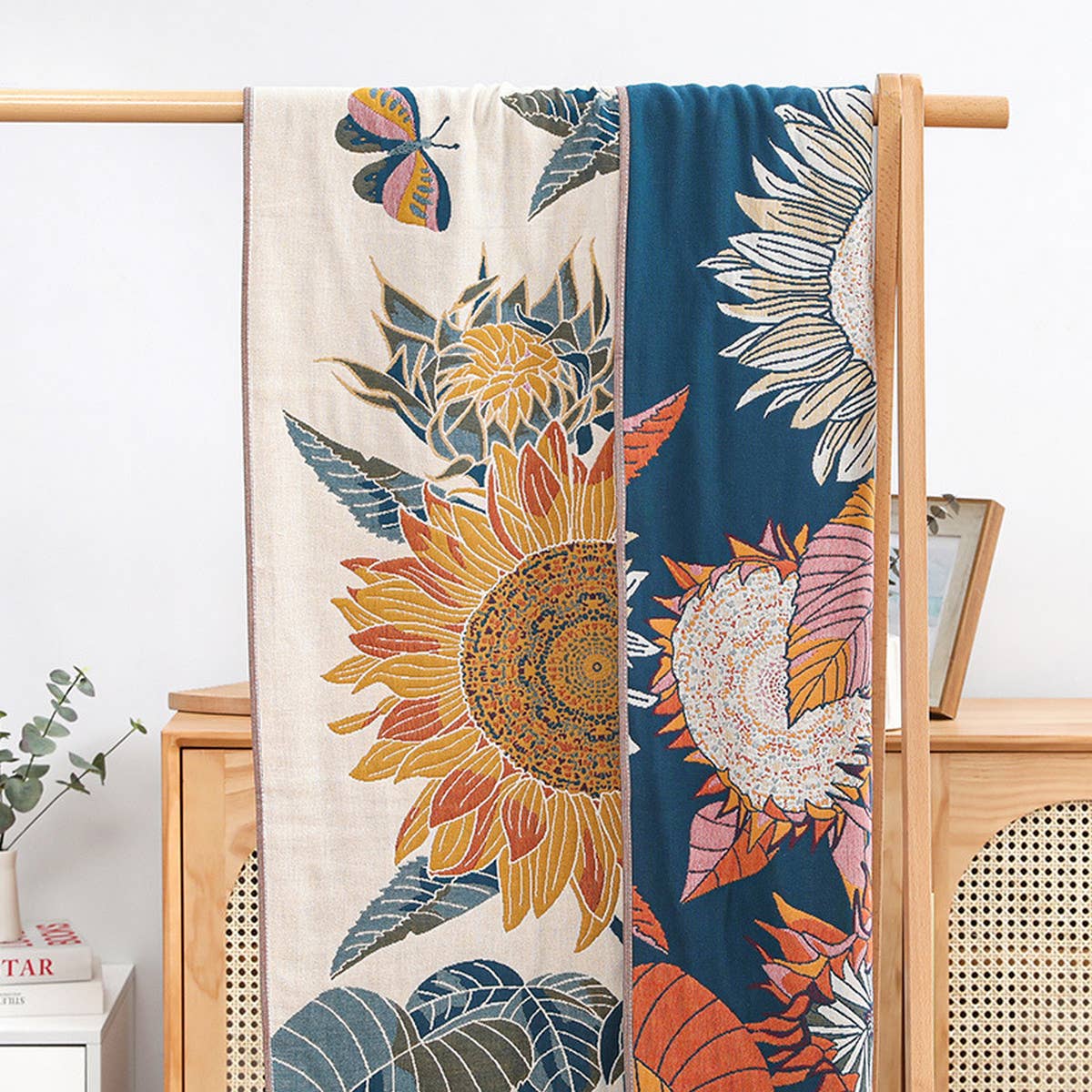 HOUSEHOLD QUICK DRYING SUNFLOWER BATH TOWEL_CWMM1615
