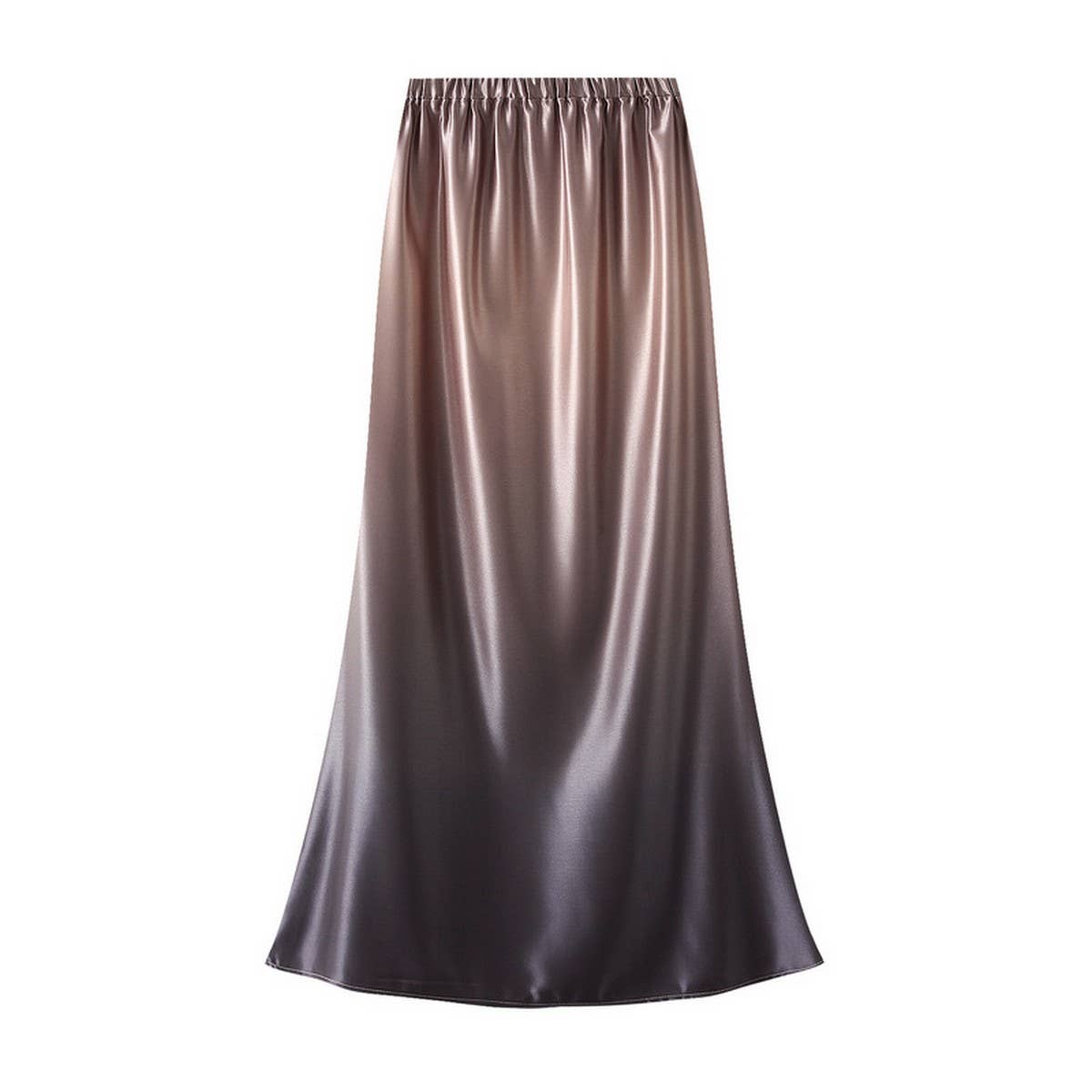 SATIN HIGH WAIST FISHTAIL BODYCON MIDI SKIRT_CWBMS0360
