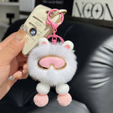 CUTE PLUSH ROBOT CAR KEYCHAIN BAG PENDANT GIFT_CWMM2553
