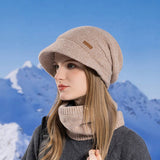 Winter Warm Knitted Hat And Scarf Set_Cwasc1123