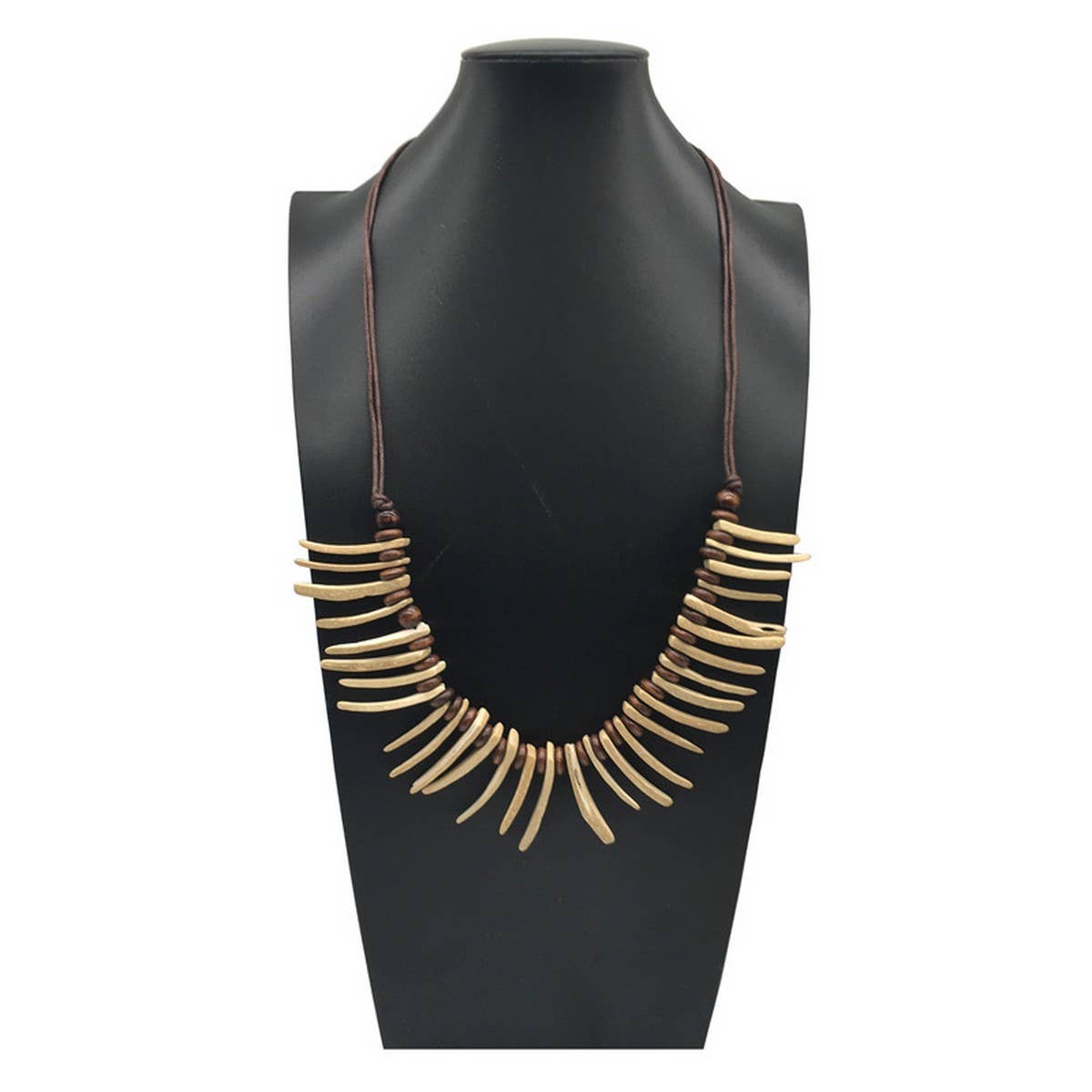 COCONUT SHELL DRAWSTRING DRESS SINGLE LAYERNECKLACE_CWMM4558