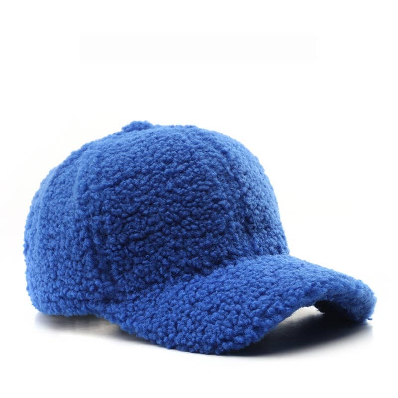 Vintage Fleece Baseball Cap Warm Winter Hat_Cwah04794