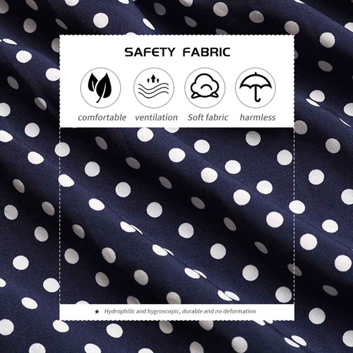 V-Neck Cutout Polka Dot Dress