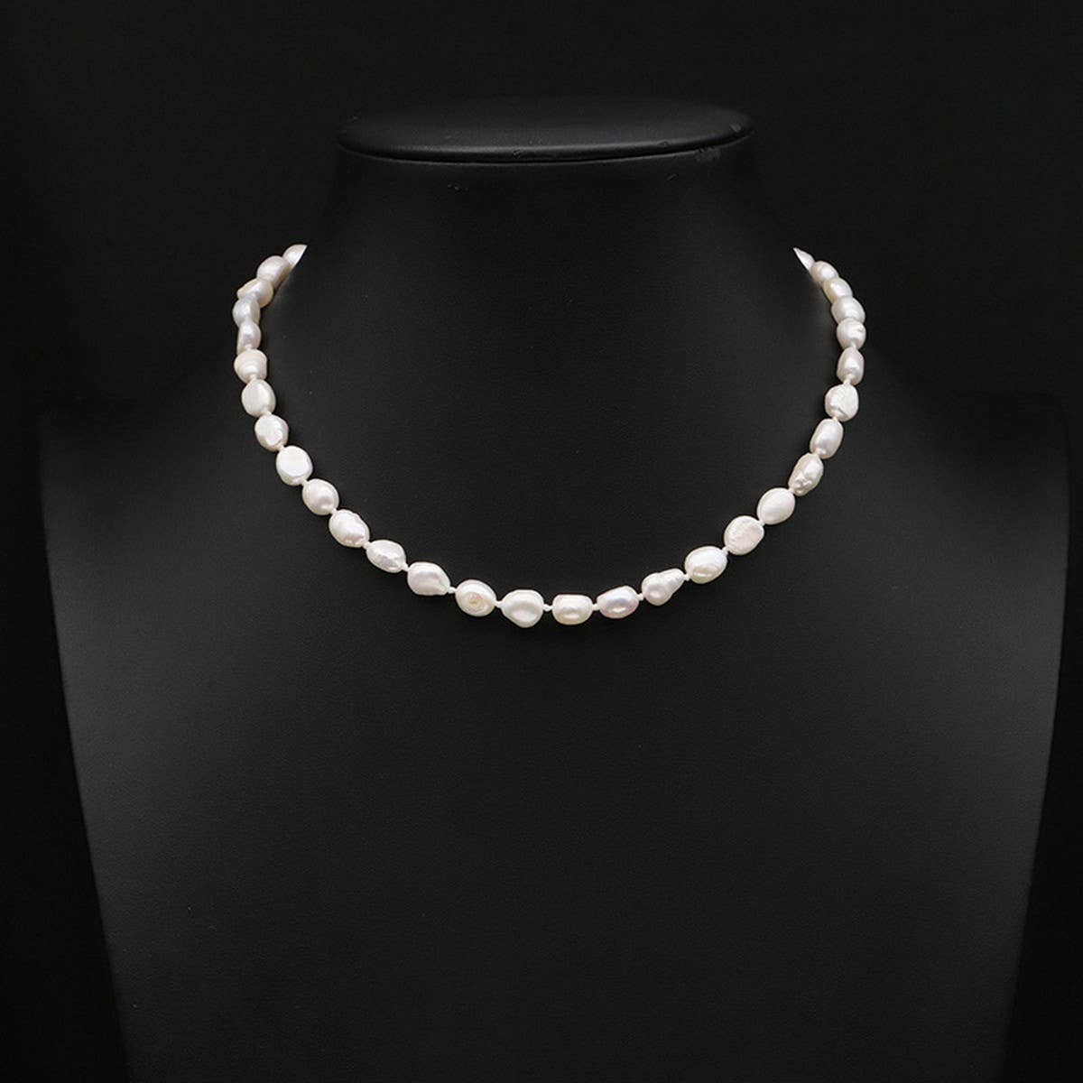 NICHE ALL MATCH NATURAL FRESHWATER PEARL NECKLACE_CWAJE3847