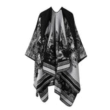 FAUX CASHMERE SHAWL WARM CAPE OUTER SCARF_CWASC2171