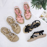 BOHEMIAN FLORAL RHINESTONE SANDALS_CWSHS0482