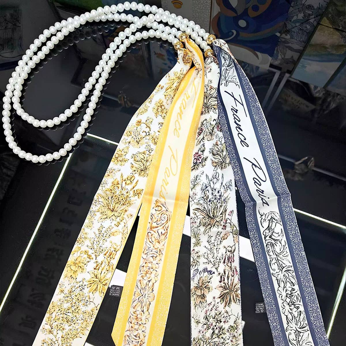 Double-Sided Pearl Twilly Scarf Ribbon_Cwasc03999