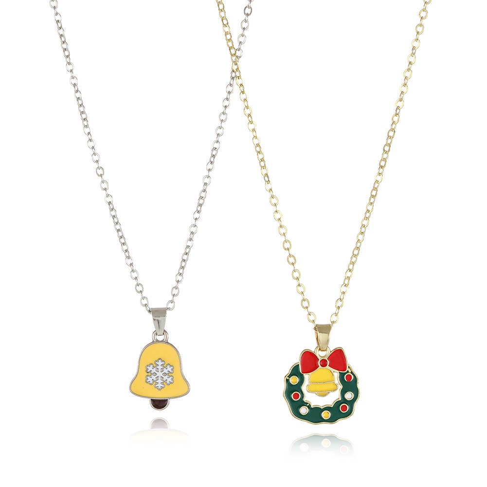 Christmas Cartoon Pendant Necklace_Cwaje2156