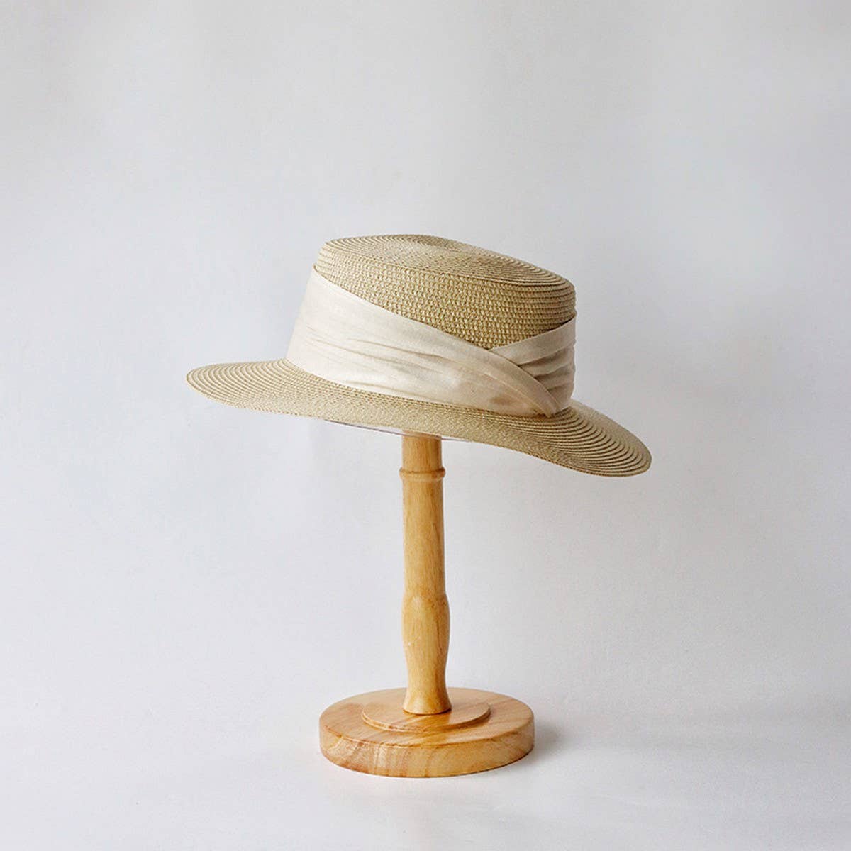 SUMMER FASHION FLAT TOP SUN PROTECTION STRAW HAT_CWAH3501