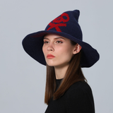 SKULL PRINT WIZARD HAT HALLOWEEN ACCESSORY_CWAH3991