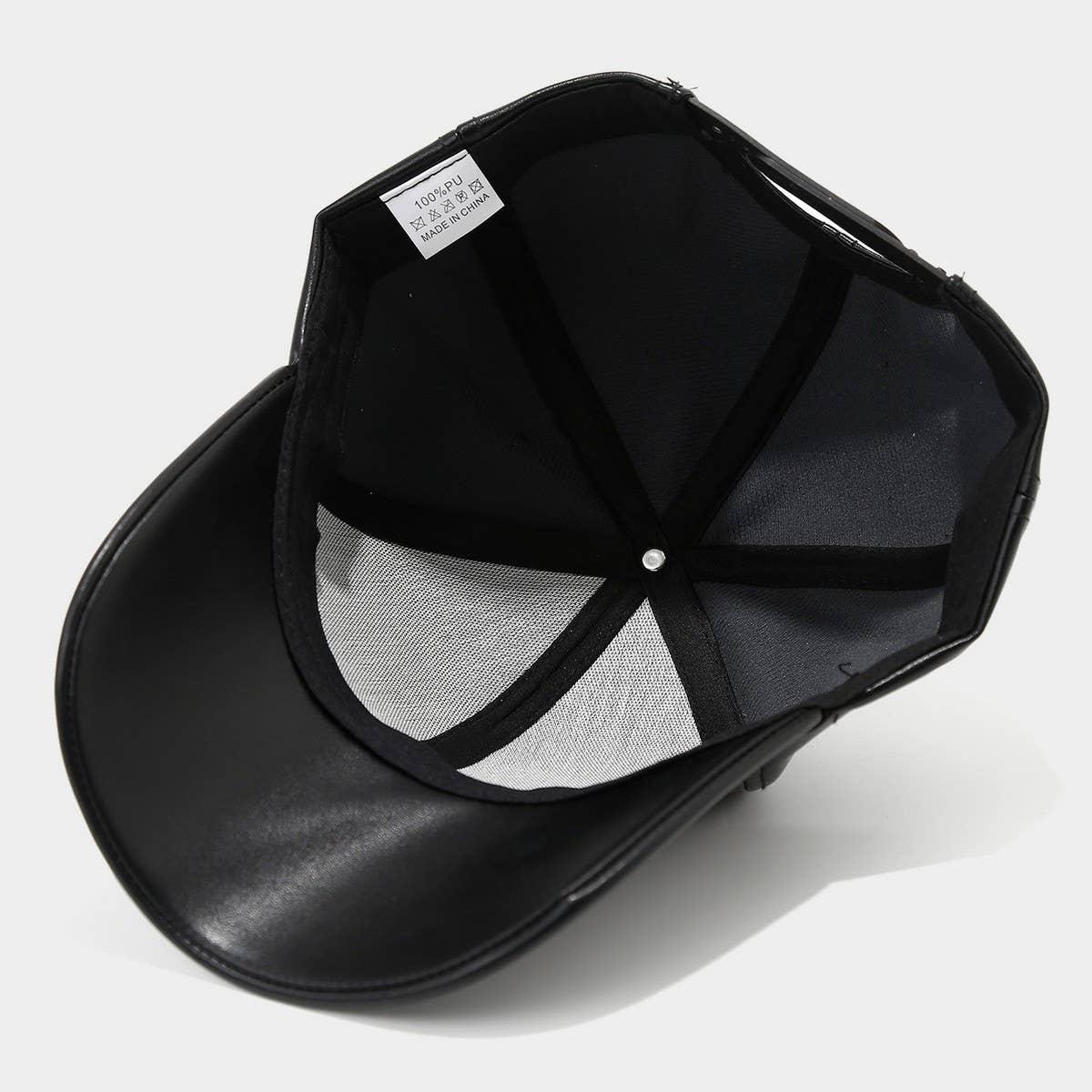 Pu Leather Baseball Cap For Men Vintage Style_Cwah04654
