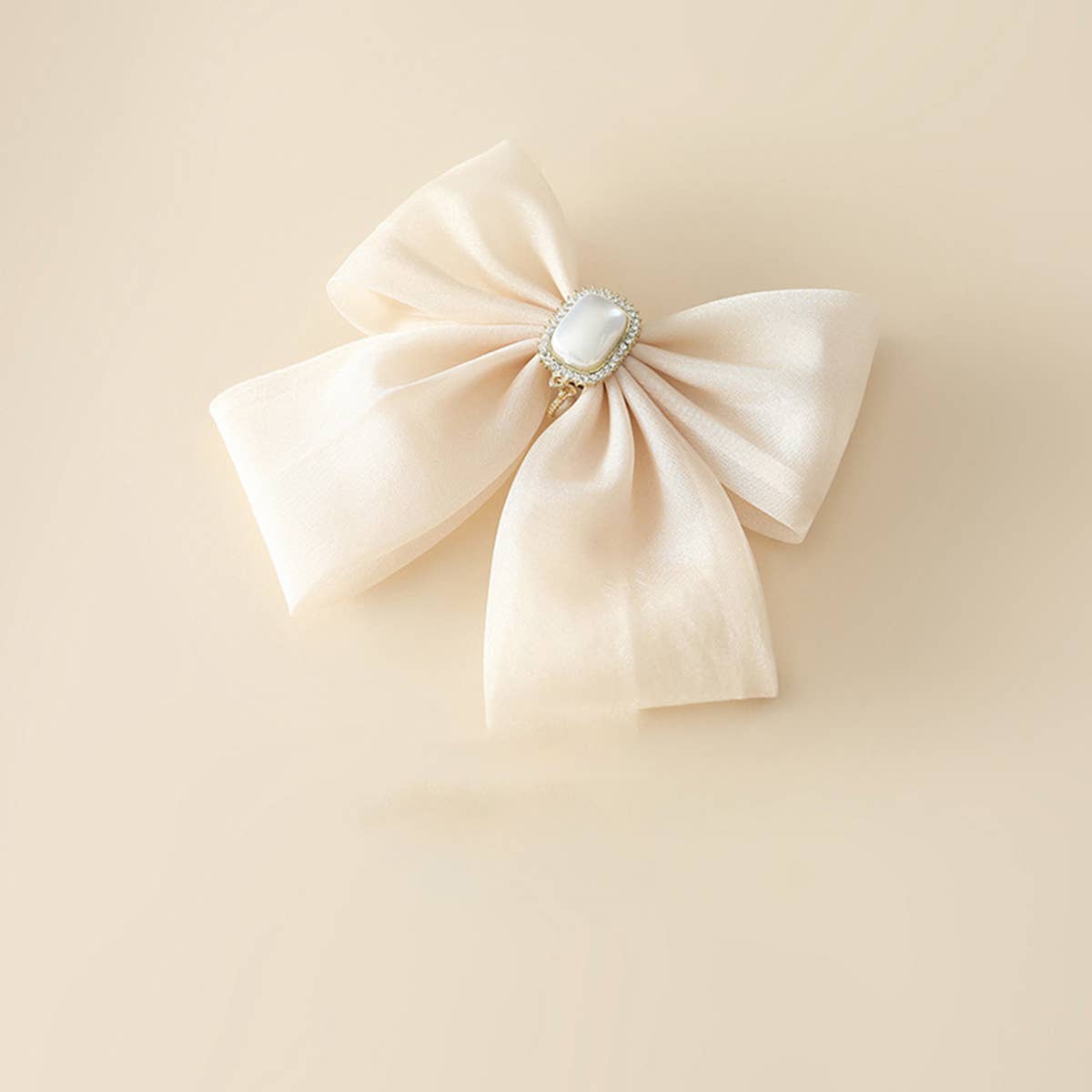 PEARL STYLE FASHIONABLE COMMUTING BOW HAIRPIN_CWAHA1810