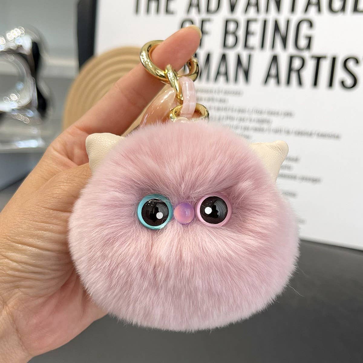 CUTE PLUSH KITTEN CAR KEYCHAIN PENDANT GIFT_CWMM2497