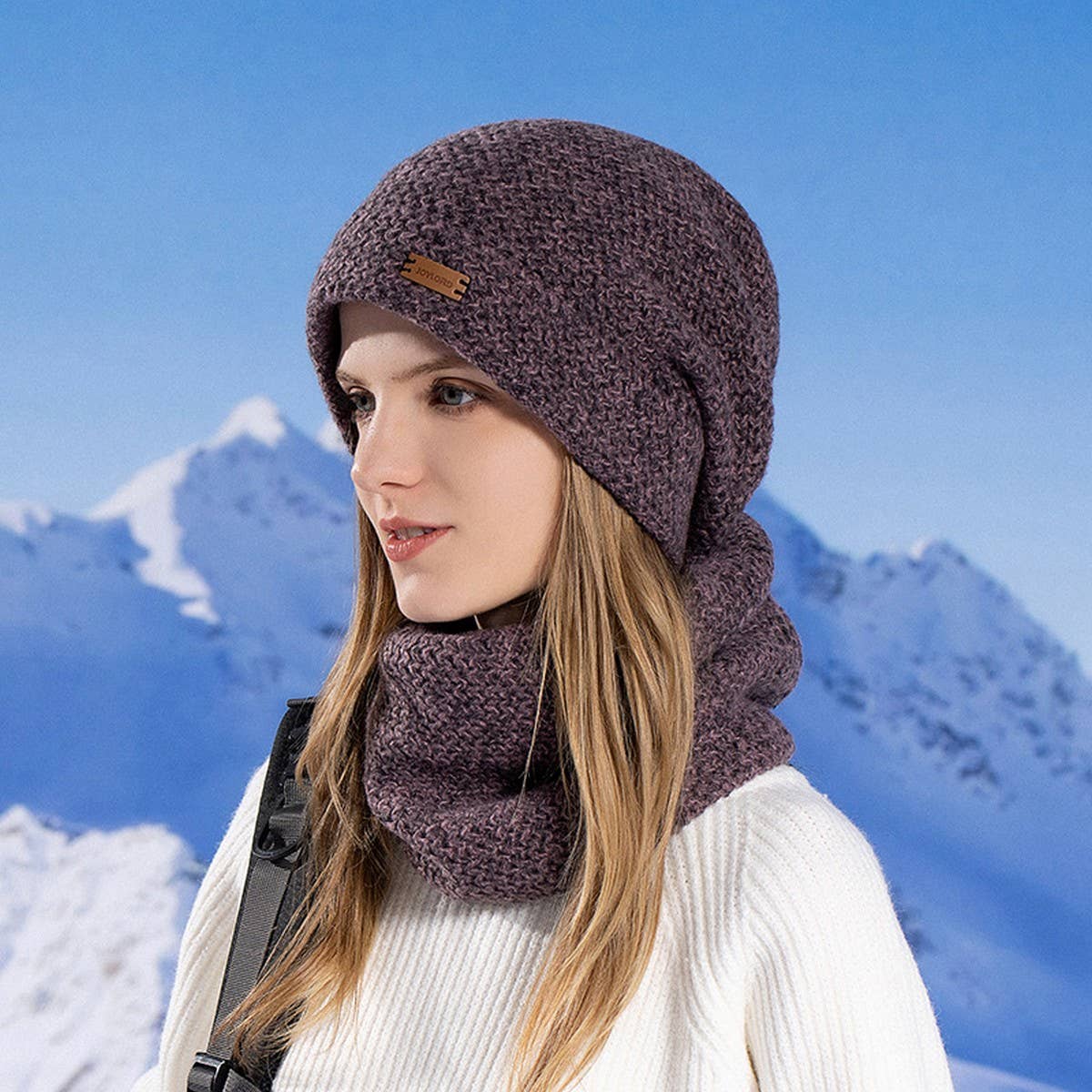 Winter Warm Earmuffs Hat And Scarf Set_Cwasc1118