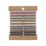 10 CLIP ON THREADED HAIR SCRUNCHIES_CWAHA2723