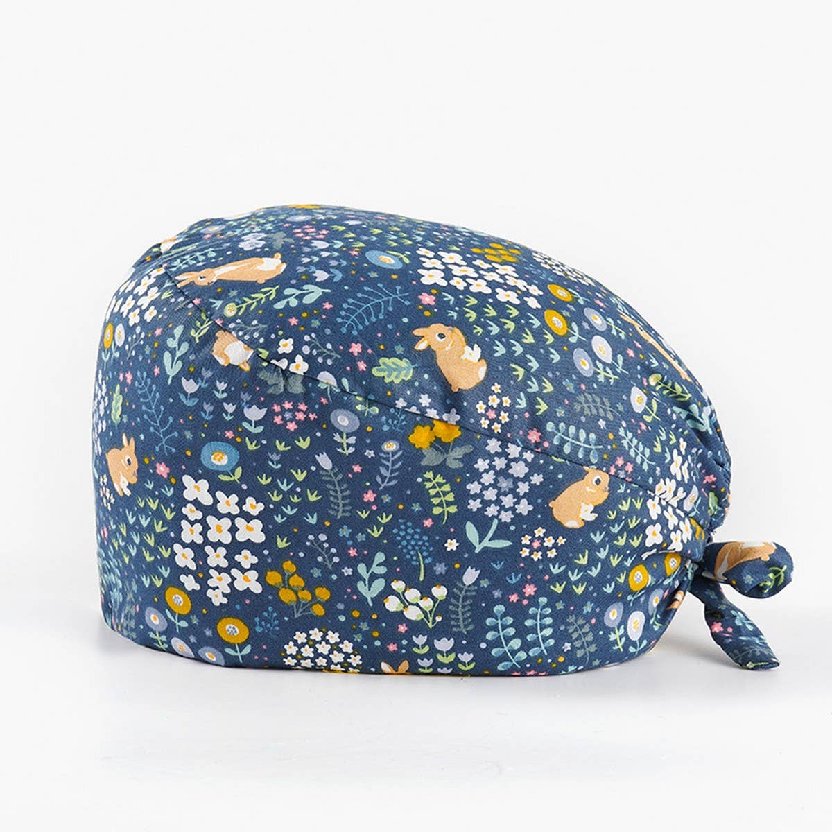 CHERRY BEAR PRINTED NURSE CAP PURE COTTON HAT_CWAH3324