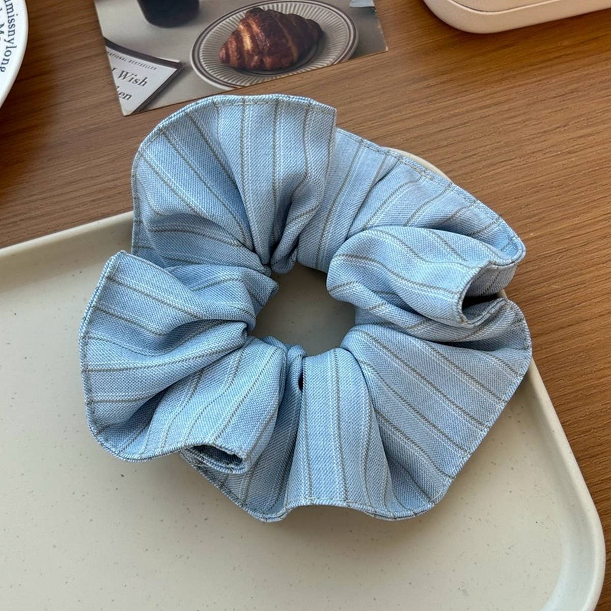 STRIPED ALL MATCH LARGE INTESTINE HAIR SCRUNCHIES_CWAHA2822