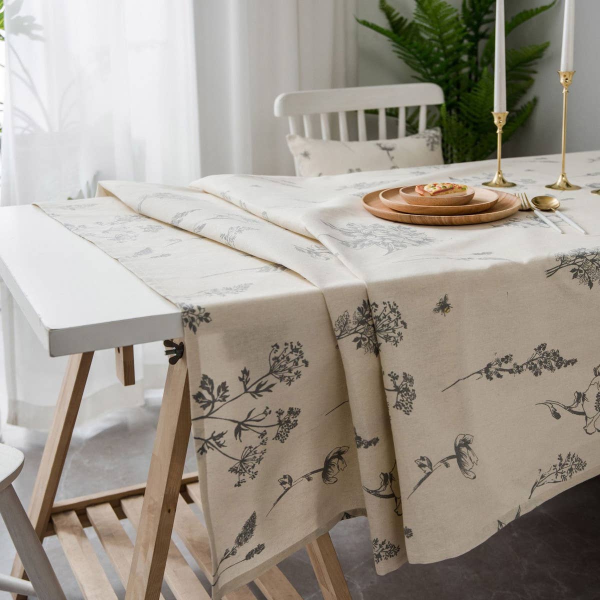 COTTON AND LINEN RECTANGULAR FRESH TABLECLOTH_CWMM0953
