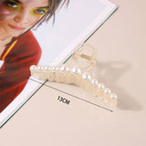 LARGE PEARL HAIR CLAW CLIP FOR WOMEN FRENCH STYLE_CWAHA0406