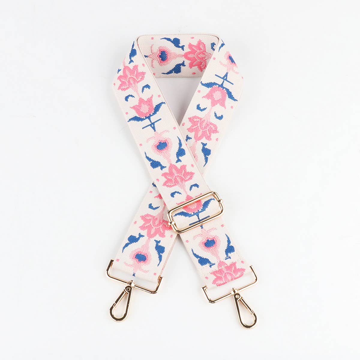NEW FLORAL EMBROIDERED BAG STRAP_CWMM1048