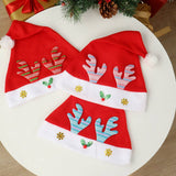 REINDEER GOLD VELVET SANTA HAT FOR CHRISTMAS_CWAJE05368