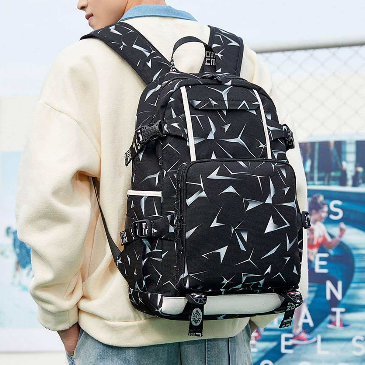 PRINTED BACKPACKS FOR SCHOOL WATER RESISTANT_CWAB5457