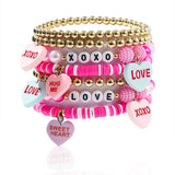 LOVE LOVE LOVE FRIENDSHIP GIFT HANDMADE BRACELET_CWMM3510