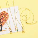 COLORE ZIRCON FAIRY TALE PRINCESS PENDANT NECKLACE_CWAJE0909