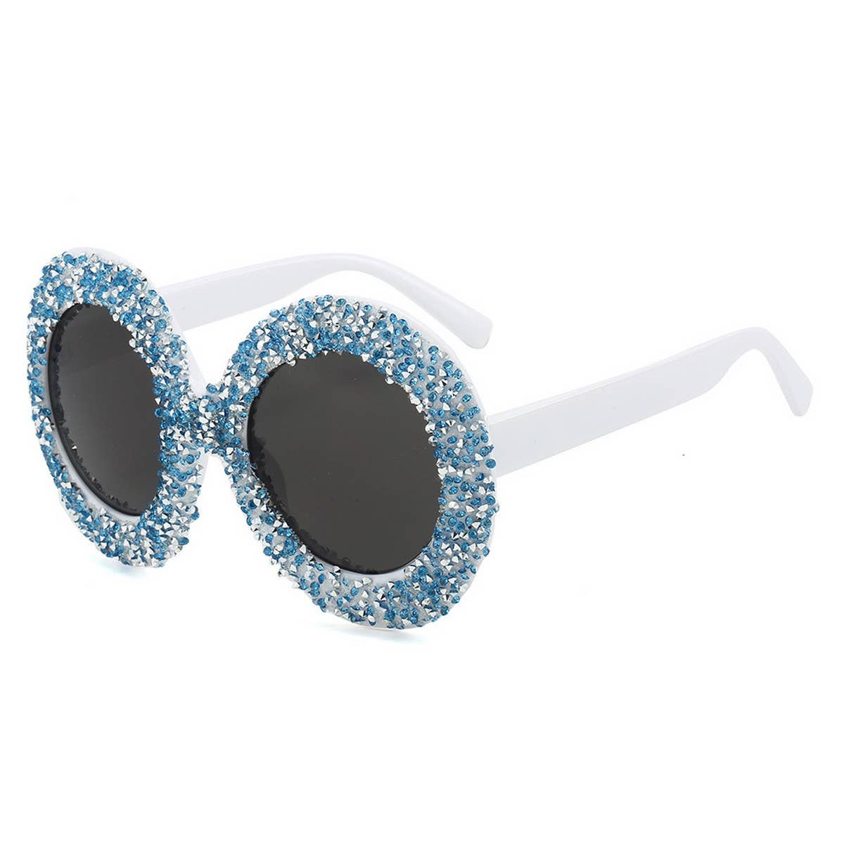 LARGE FRAME OVAL RHINESTONE SUNGLASSES_CWASG0840