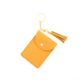 PU LEATHER CARD HOLDER WALLET WITH TASSEL_CWAB4963