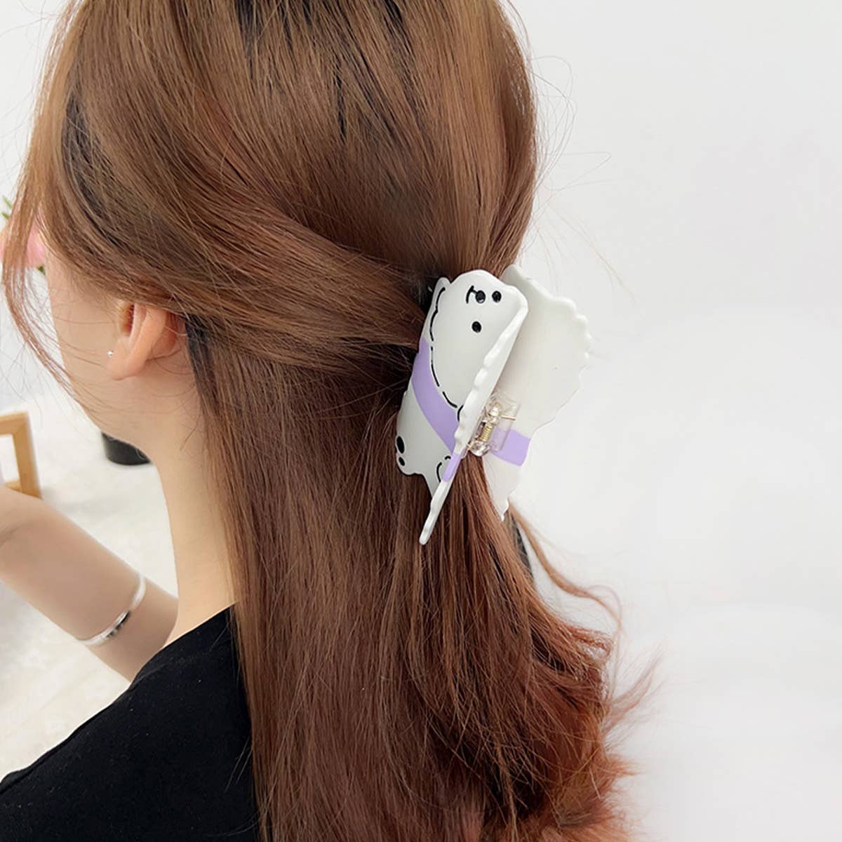 CUTE BICHON FRISE DOG HAIR CLIP_CWAHA2071