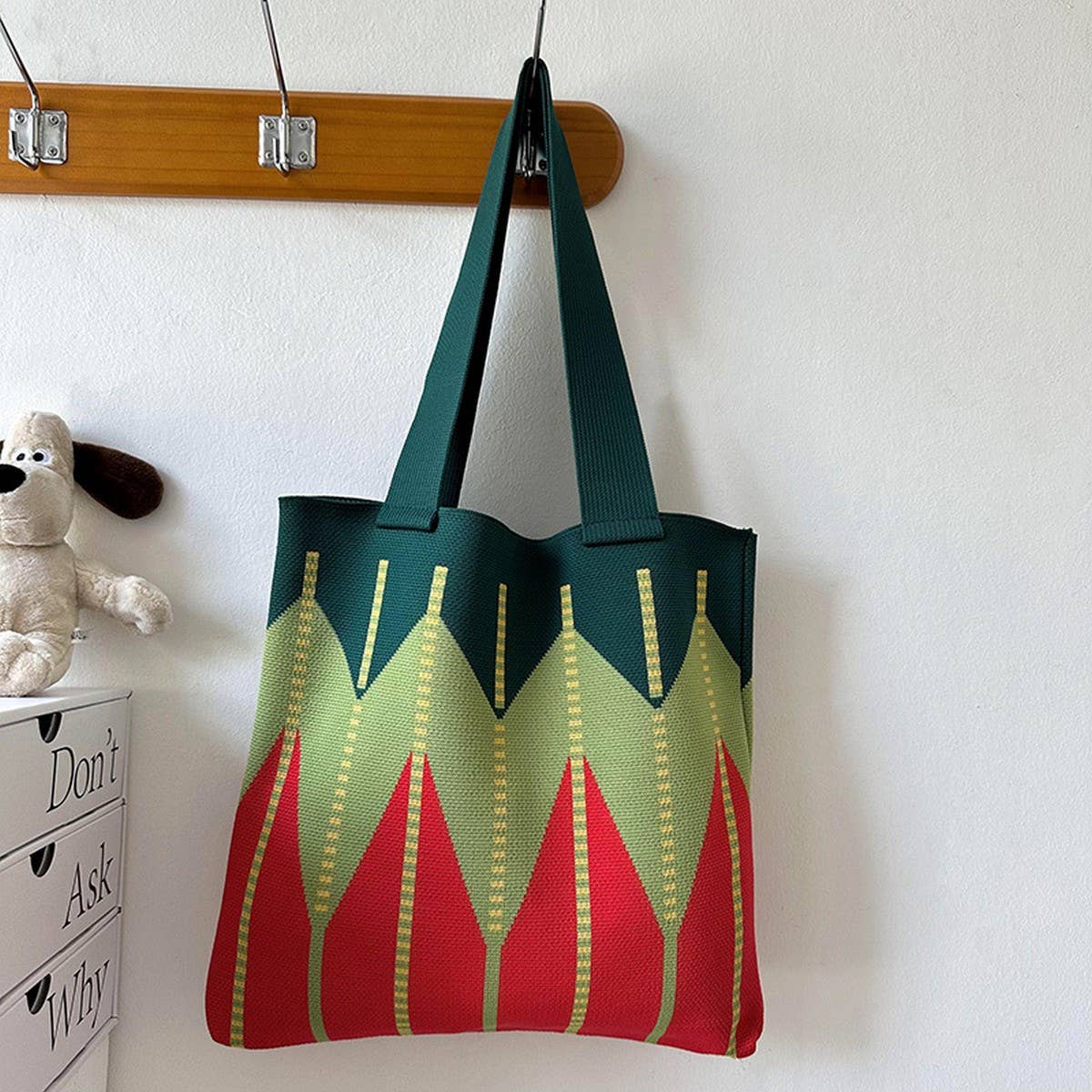Women Large Capacity Woven Tote Bag_Cwab3082