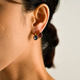 Unique Stainless Steel Heart Earrings With Cz_Cwmm8924