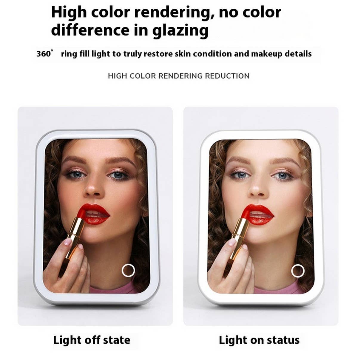 RECHARGEABLE DESKTOP LED SMART MAKEUP MIRROR_CWMM5634