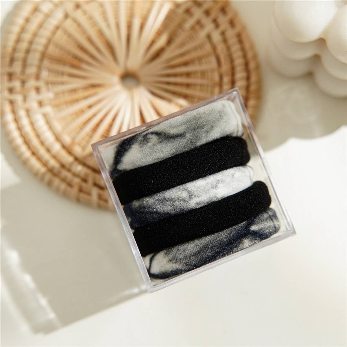 RETRO COLOR TIE DYE HIGH ELASTIC HAIR TIES_CWAHA1123